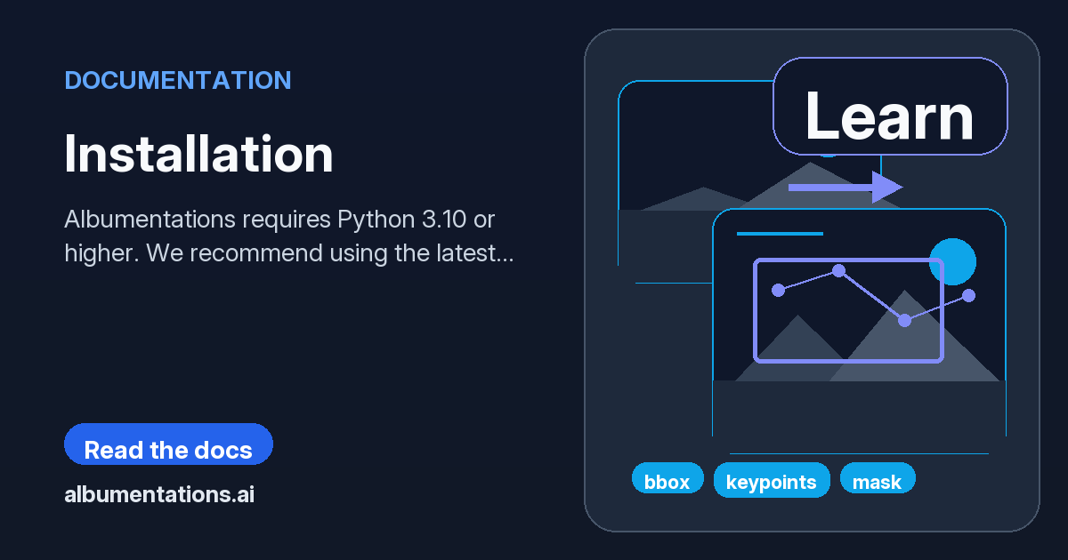 Python Albumentations Performance Installation | Albumentations