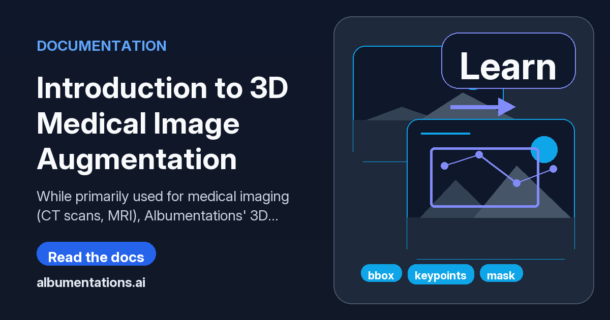 Medical Image Augmentation Introduction to 3D Medical Image Augmentation | Albumentations