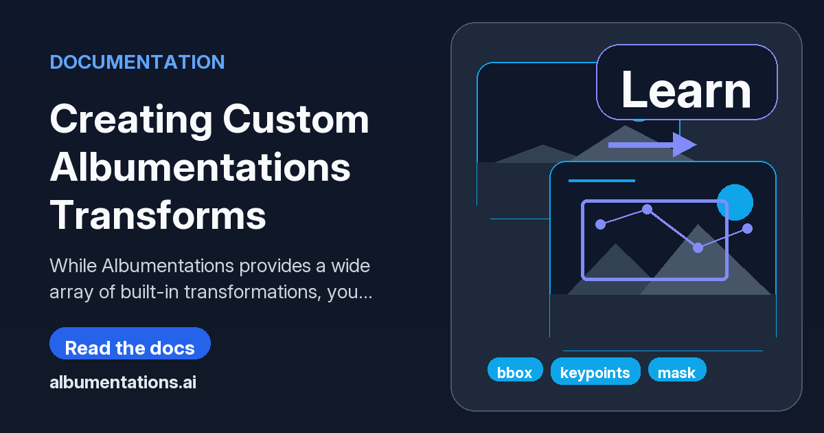 Creating Custom Albumentations Transforms | Albumentations