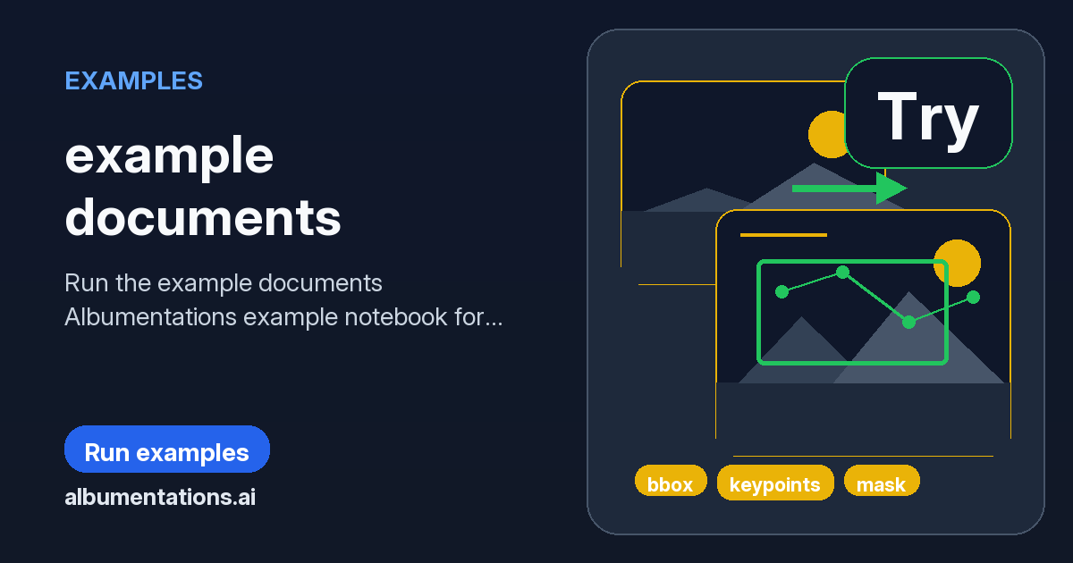 example documents | Albumentations
