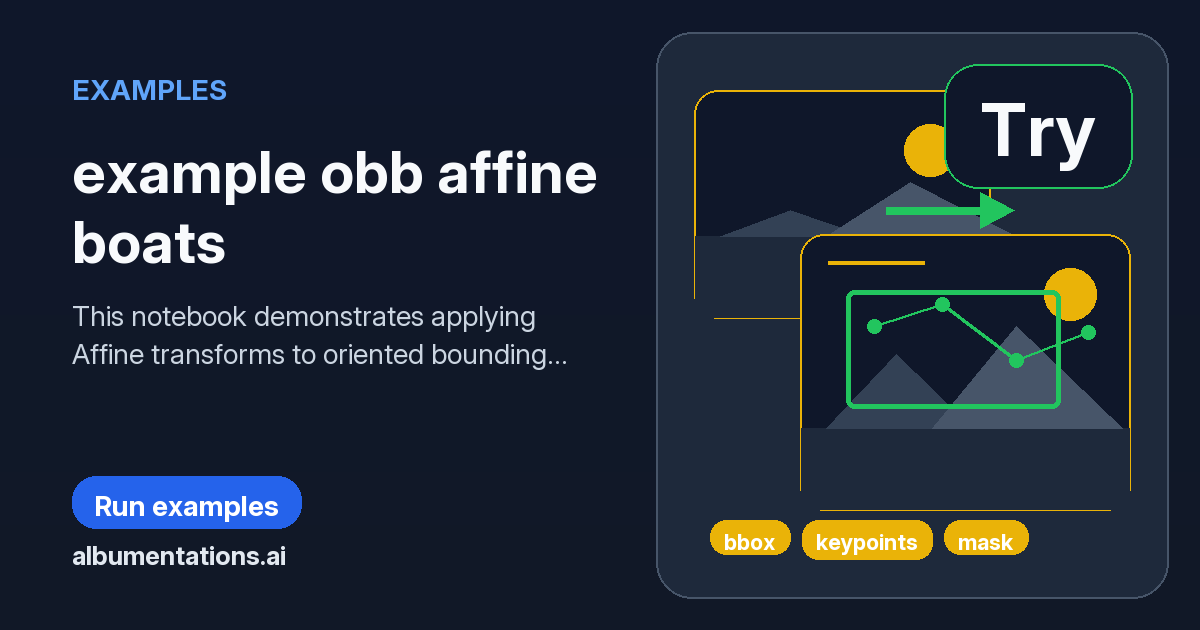 example obb affine boats | Albumentations
