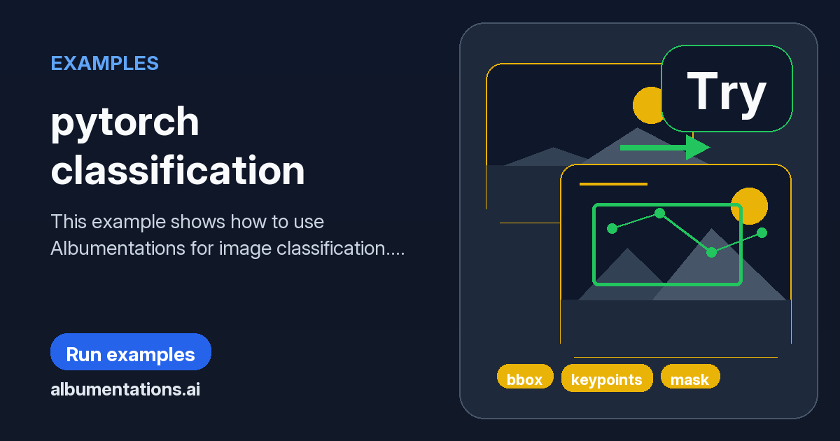 Torch Classification Label pytorch classification | Albumentations