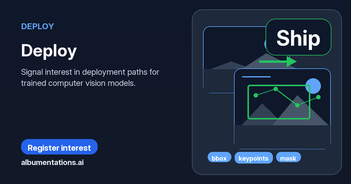 Deploy Computer Vision Models with Albumentations Workflows ...